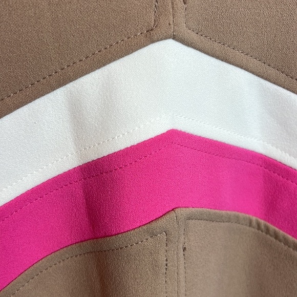 NWT - Tommy Hilfiger -Colorblock Sleeveless Scuba Crepe Minidress, Size 18 - Picture 3 of 10